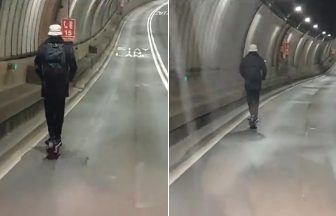 Person seen ‘illegally’ riding electric scooter in Glasgow’s Clyde Tunnel