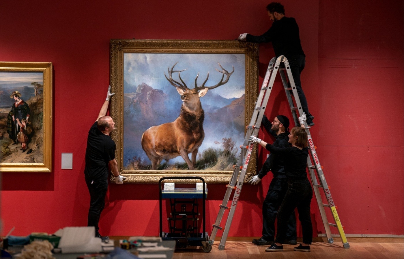  The Monarch of the Glen moves to its new home at the new Scottish galleries at the National.