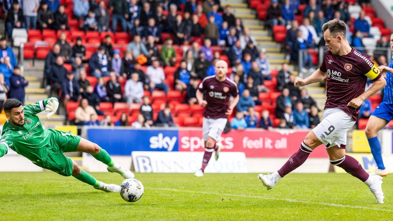 Lawrence Shankland hopes Hearts can carry European momentum into Kilmarnock