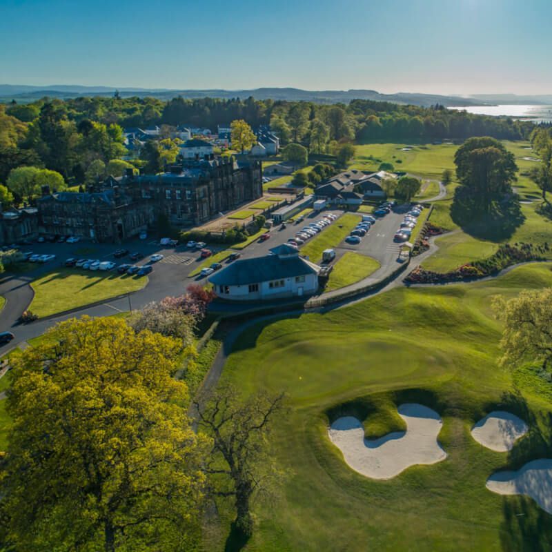 Mar Hall's 18-hole golf course. 