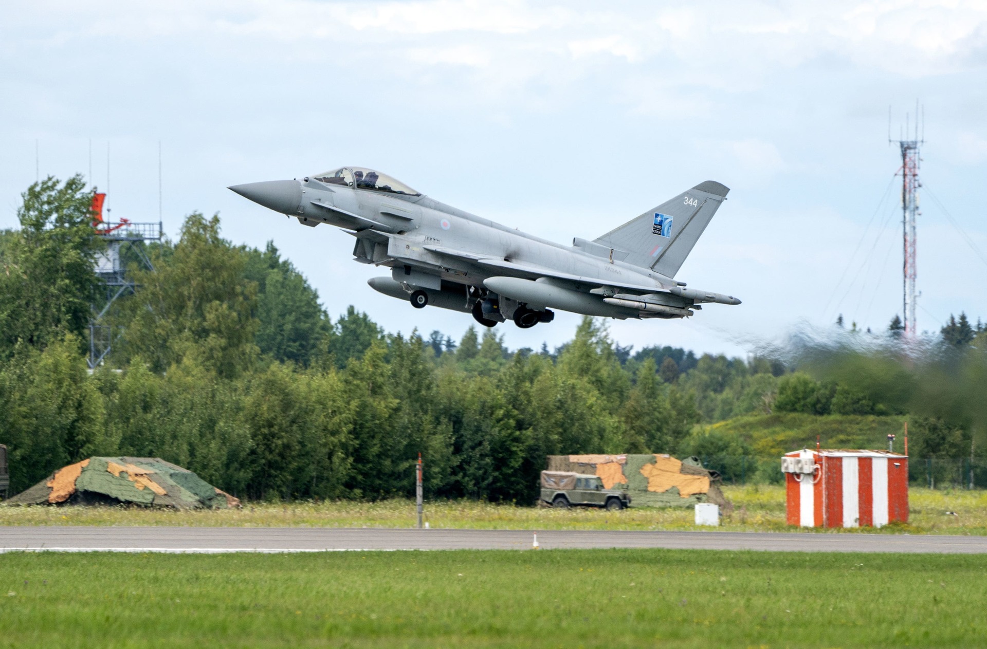 The Typhoons took on an air policing role (Jane Barlow/PA) 