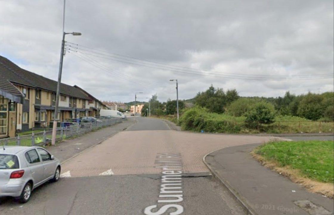 Man in hospital after dirt bike crashes into side of car in Glasgow