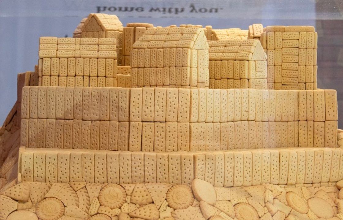 Edinburgh Castle recreated in Walker’s shortbread at Aberdeen Airport