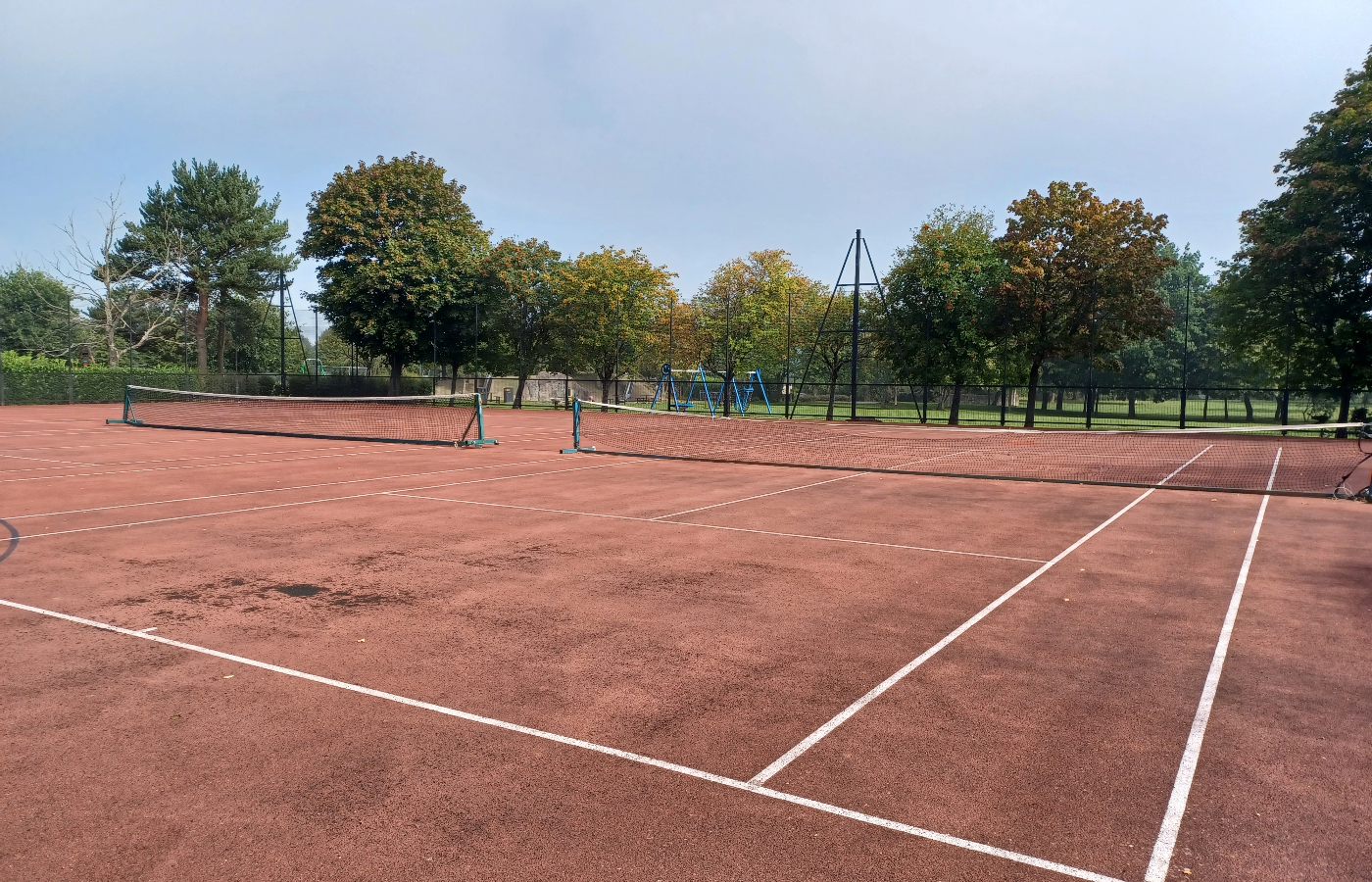  Tennis courts at Memorial Park in Bridge of Allan and Kings Park.