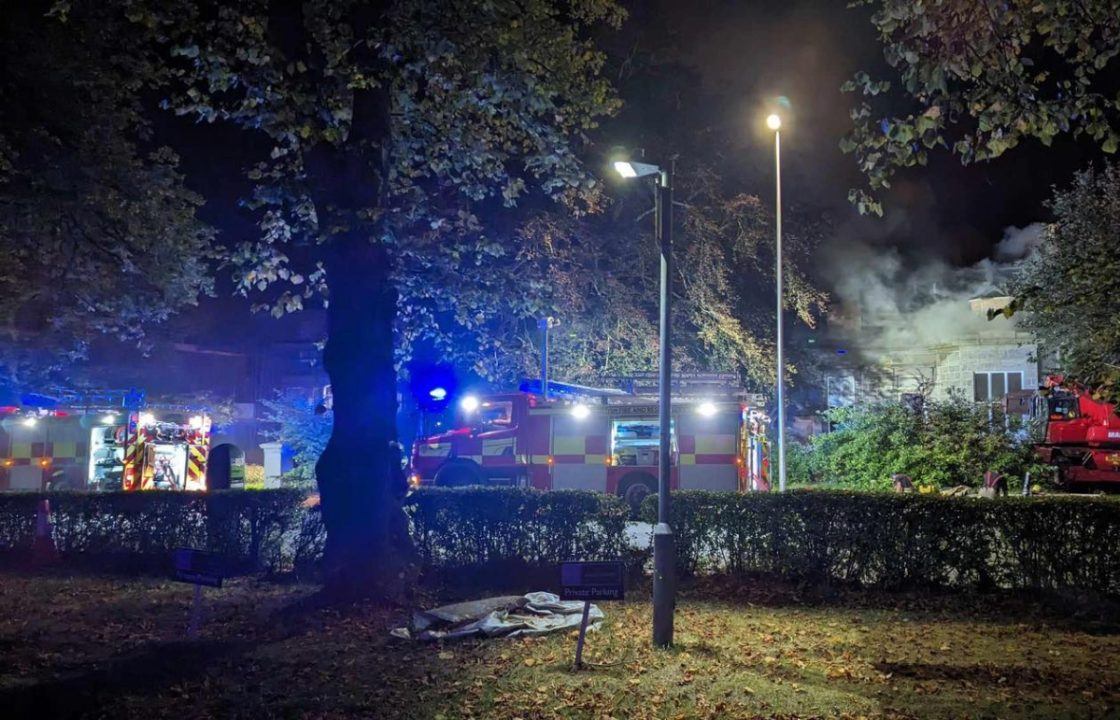 Roof collapses on building as fire crews tackle blaze overnight in Aberdeen city centre