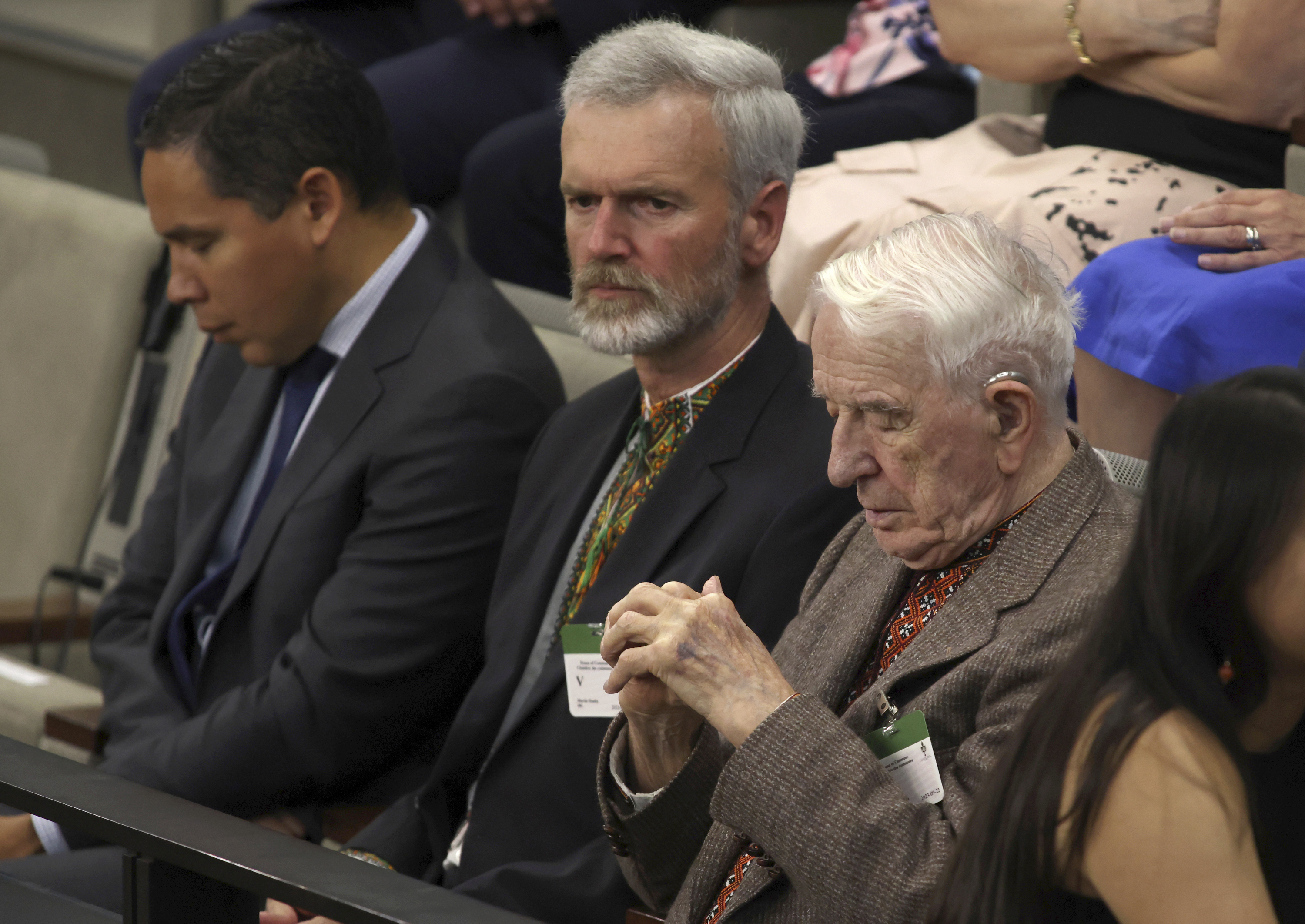 Yaroslav Hunka, right, who fought for a Nazi military unit.