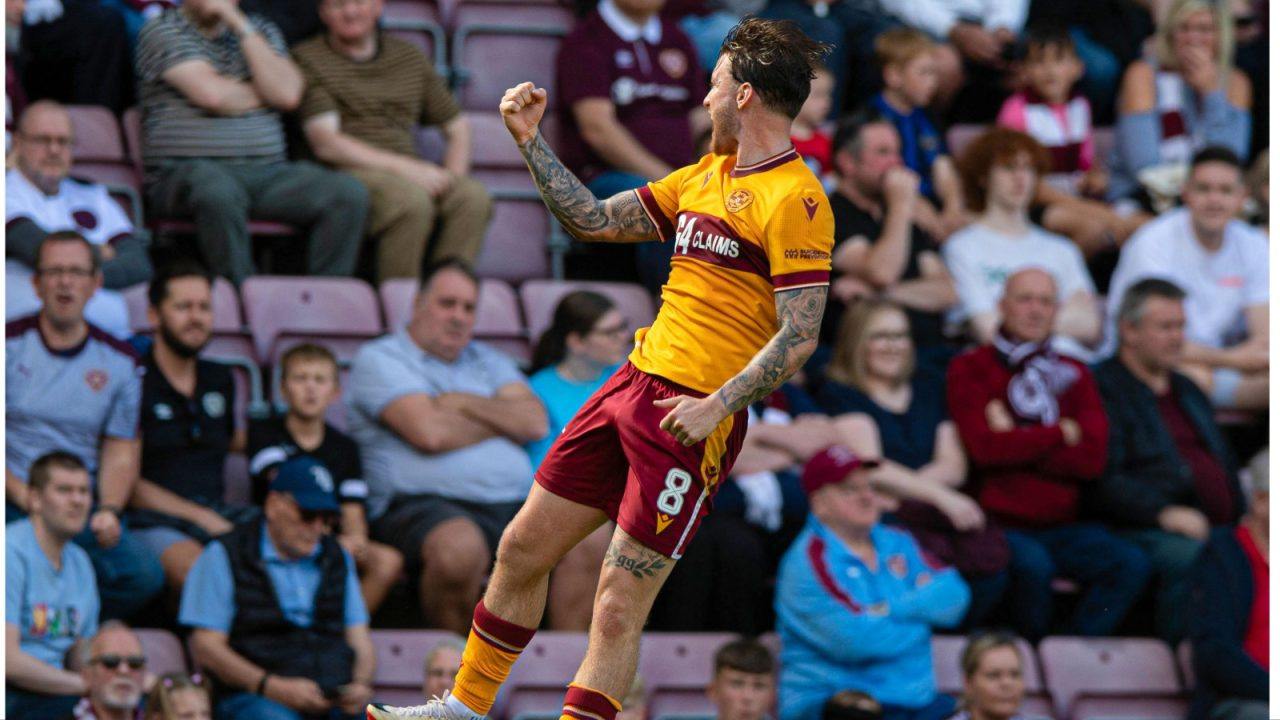 Callum Slattery gives 10-man Motherwell victory at Hearts