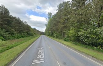 Burning tyre thrown onto Glenrothes road from woodland in ‘reckless act’