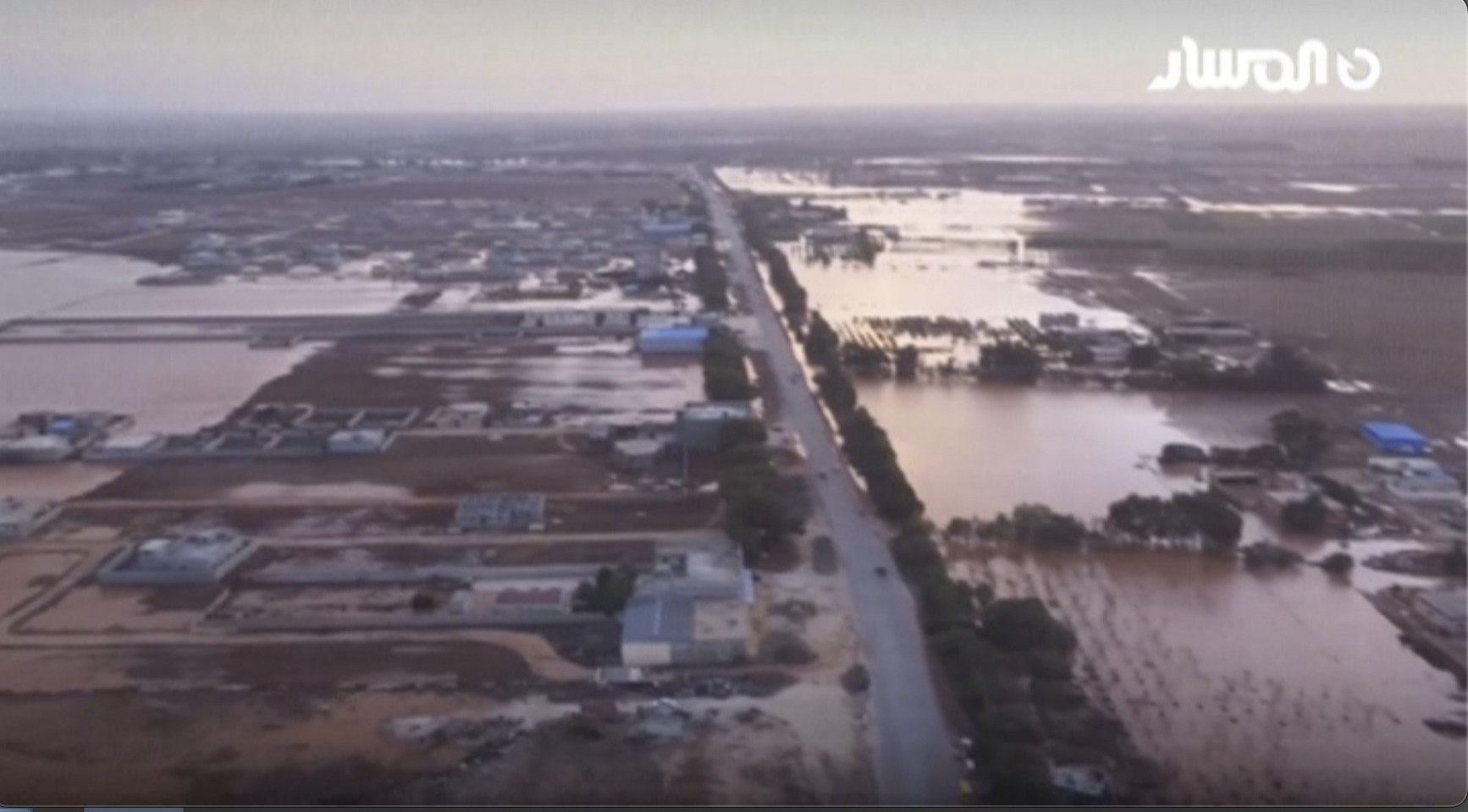 Flooding in Marj.