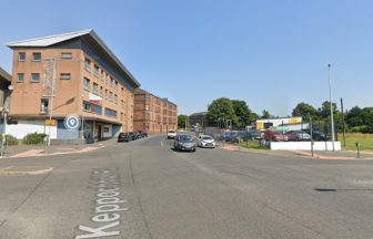 Two teenagers in hospital after motorbike crashes with Mercedes on Keppochhill Road in Glasgow