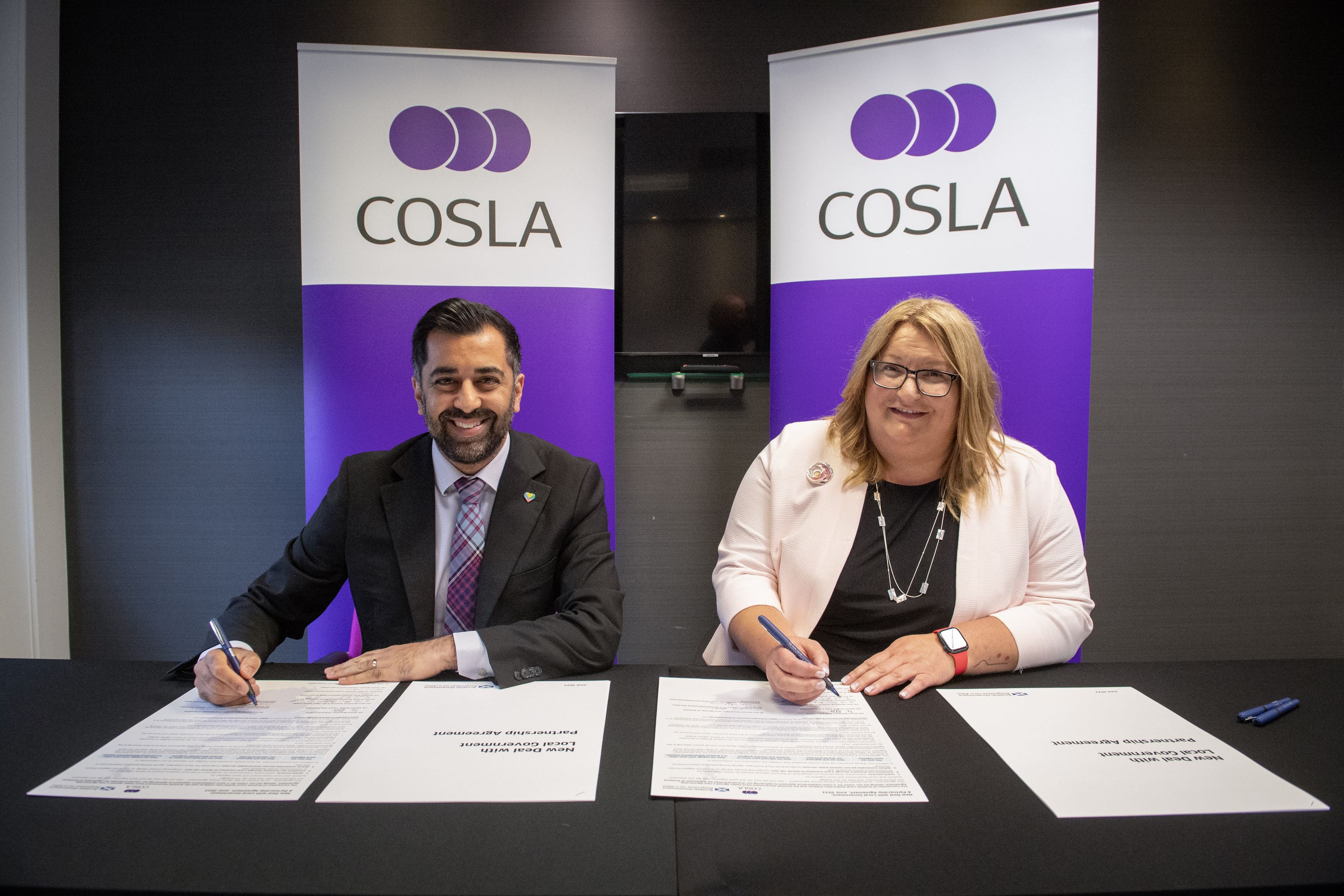 First Minister Humza Yousaf and COSLA president Shona Morrison signed the Verity House Agreement on June 30.