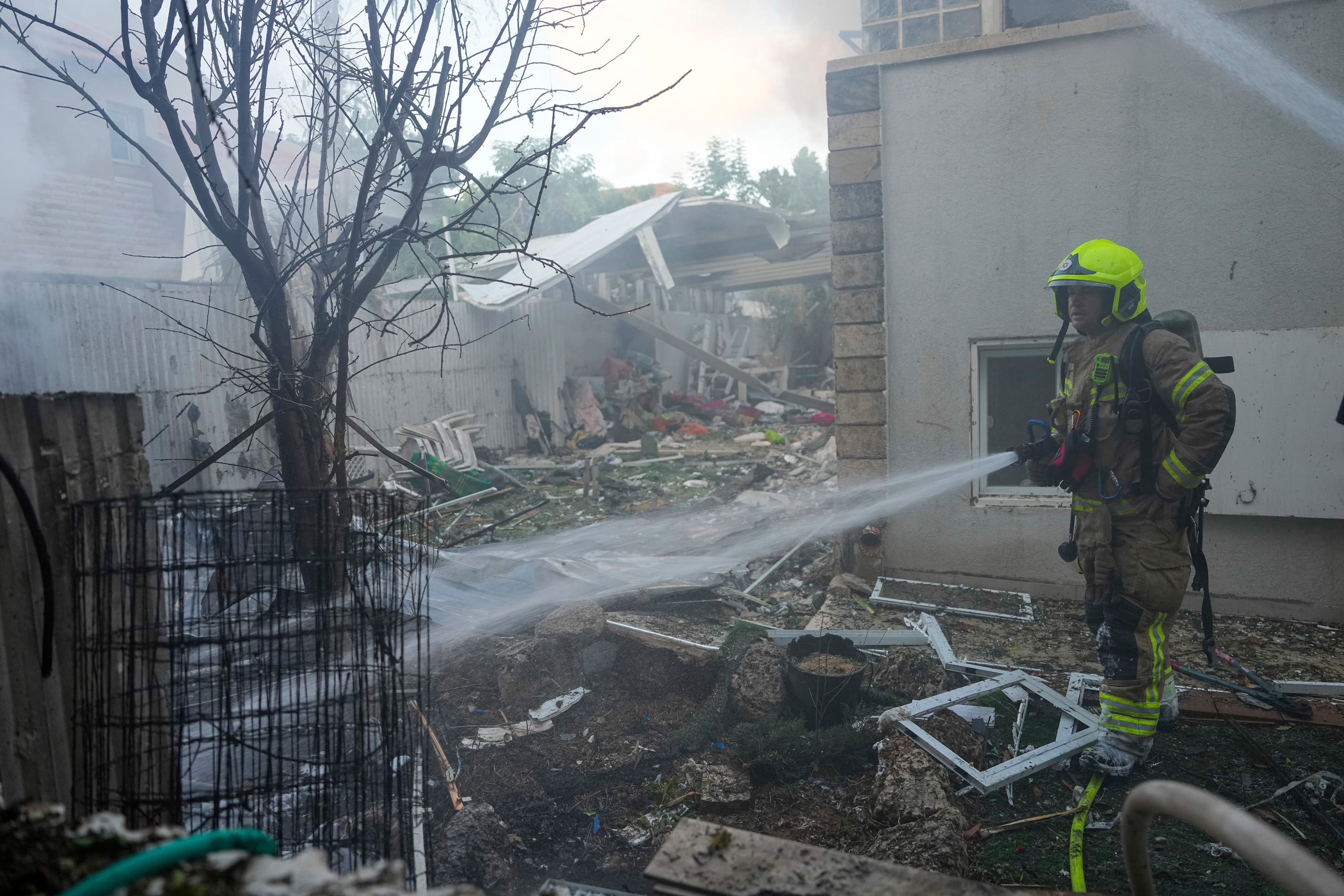 The rocket fire comes during a period of heavy fighting in the West Bank.