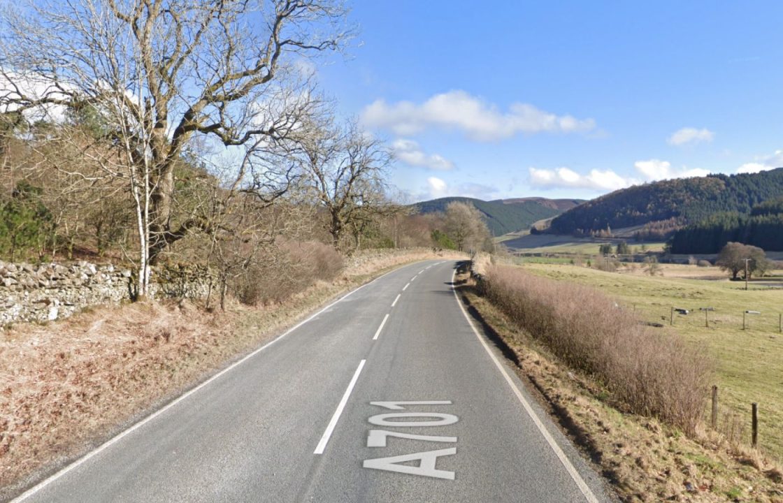 Man, 62, taken to Glasgow hospital after motorbike crash on A701 in Scottish Borders