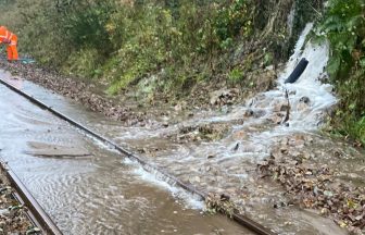 Aberdeen to Elgin railway line reopens and work continues to open A90 road after Storm Babet