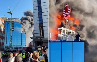 Watch crane worker lift man from burning building in ‘close call’ rescue in Reading