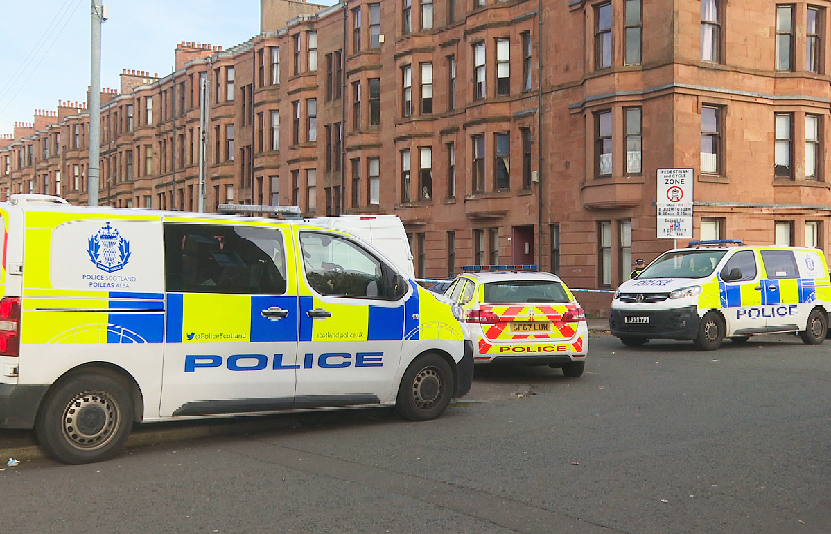 Police locked down Southcroft Street at around 7pm on Friday after a 23-year-old man was found seriously injured within a flat. 