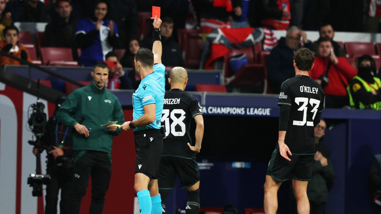 Ten-man Celtic suffer heavy Champions League defeat to rampant Atletico