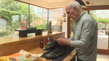 Grandad cleans up more than 1,000 pairs of donated football boots for young players