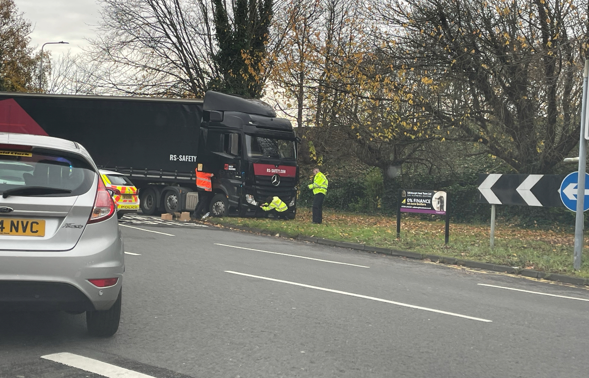 Recovery of the vehicle is under way. 