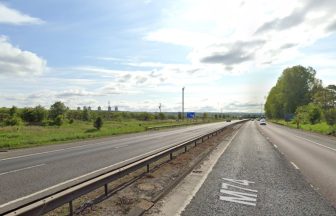 Four people taken to hospital after crash shuts M74 in both directions near Ferniegair