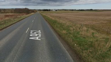 A952 closed after crash between car and motorbike in Aberdeenshire