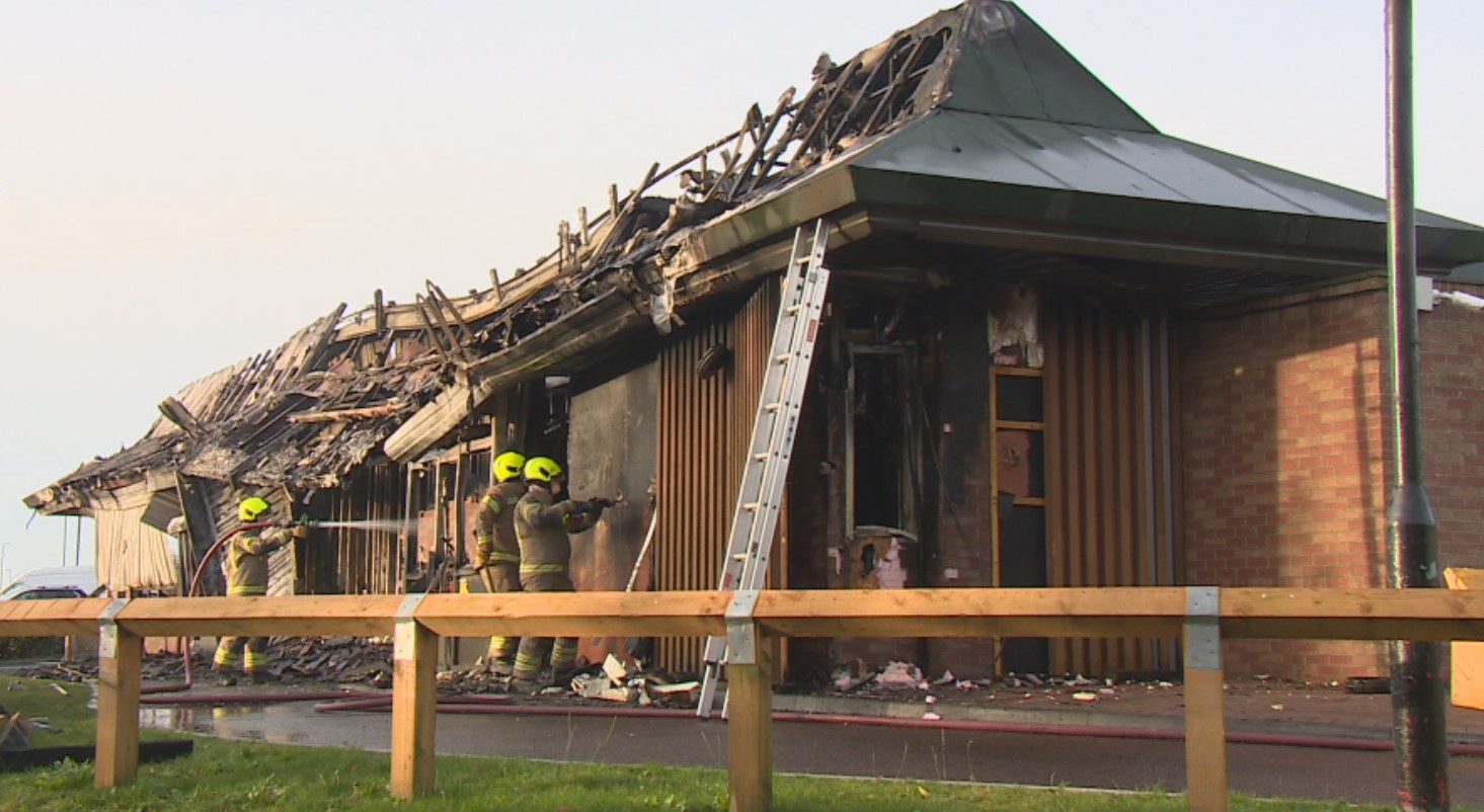 Pictures show aftermath inside Monifieth McDonald's restaurant gutted by huge fire