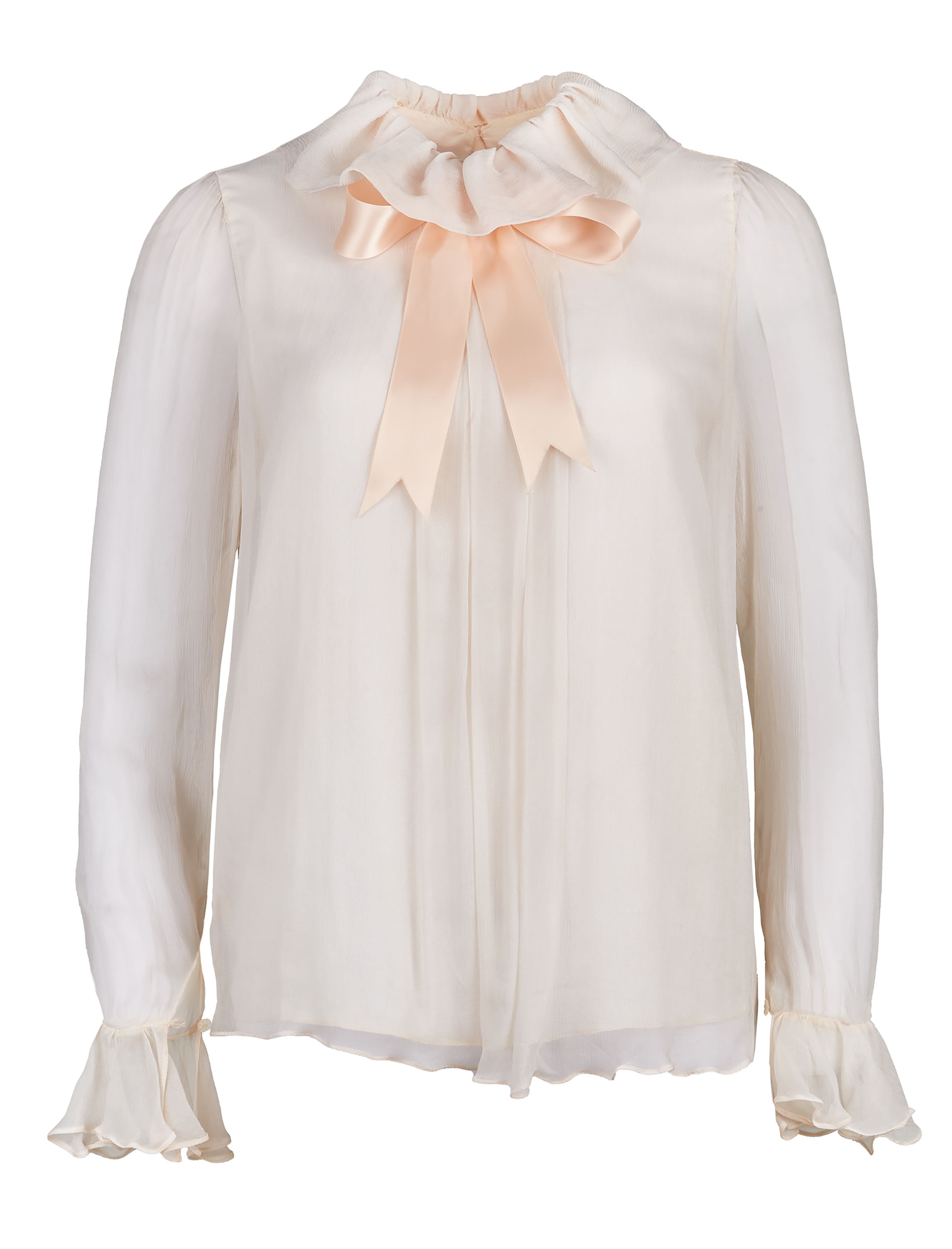 A blouse worn by Diana for her engagement portrait in 1981 was sold for four times its estimate (Julien’s Auctions/PA).