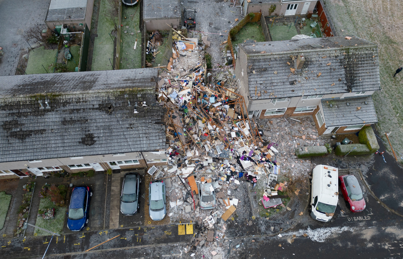 Baberton explosion killed one man and left his home ruins.