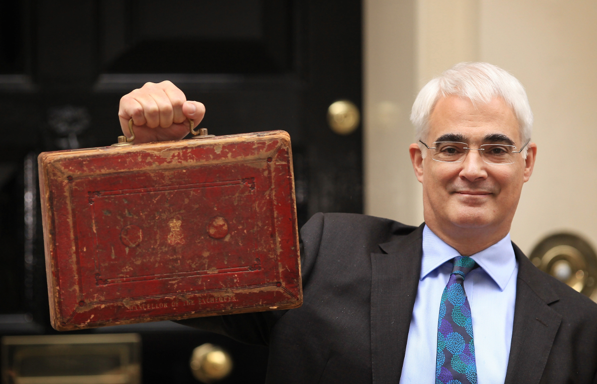 Chancellor of the Exchequer Alistair Darling.