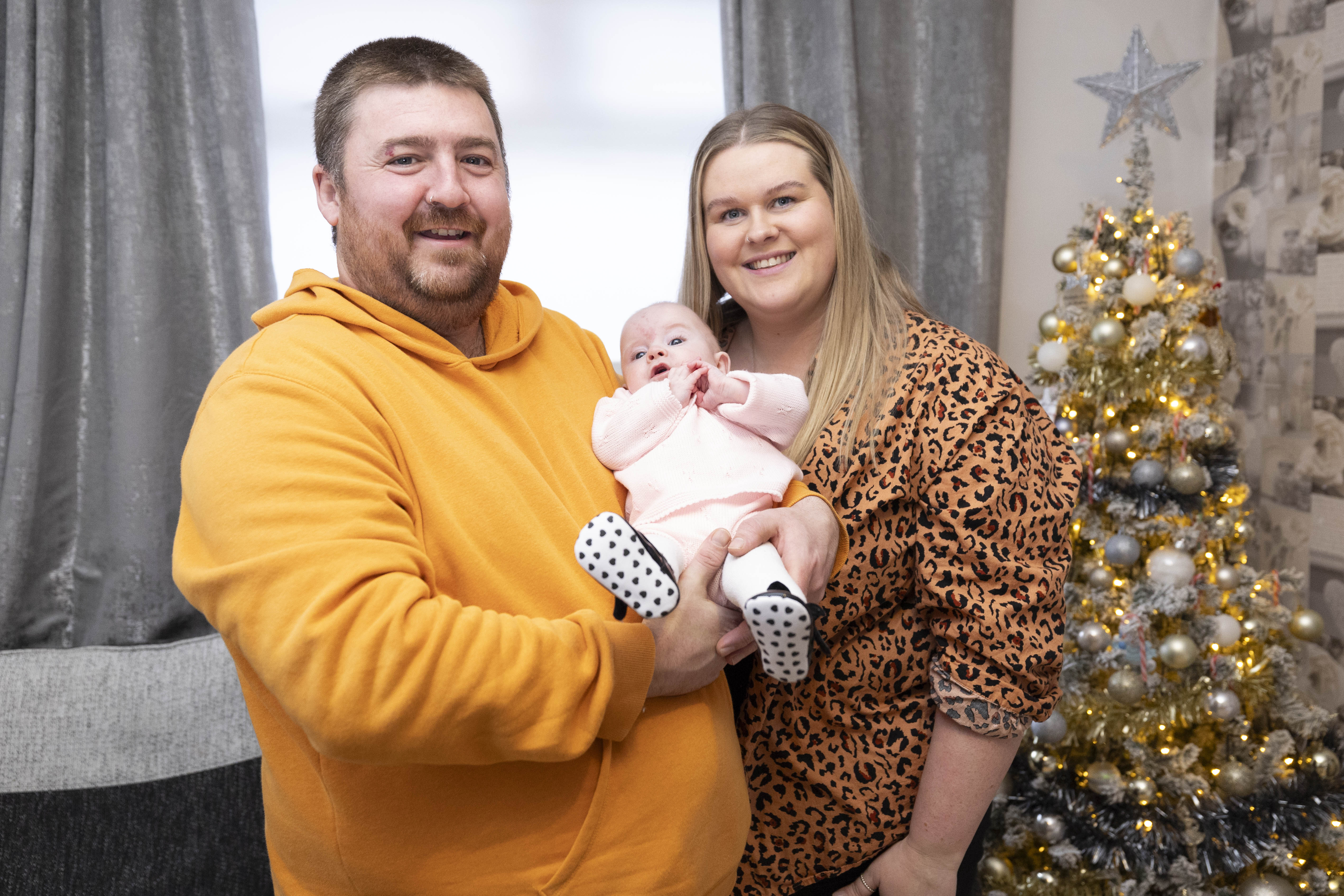 Chris and Louise say Lottie's life was saved by blood transfusions