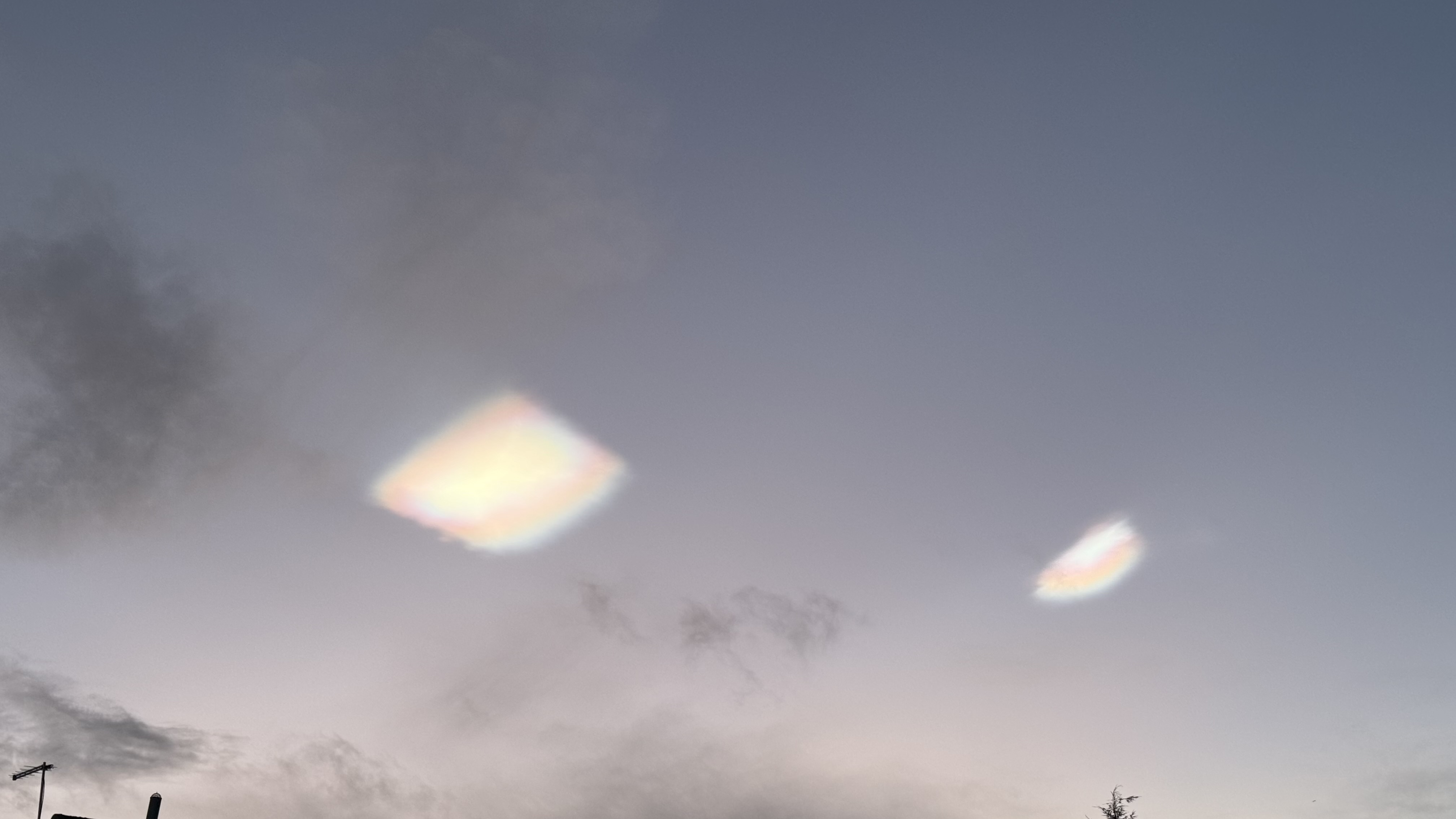 Rainbow clouds spotted over Kirkcaldy in Fife