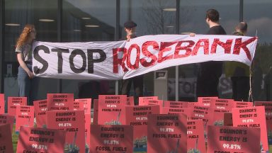 Climate activists protest as Court of Session hears legal challenge against Rosebank and Jackdaw oil fields