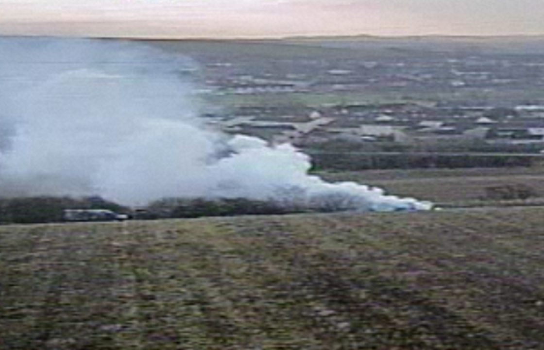 M90 slip closed as vehicle bursts into flames near Dunfermline