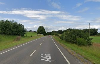 One woman fighting for life in hospital and second seriously injured following three-vehicle A96 crash