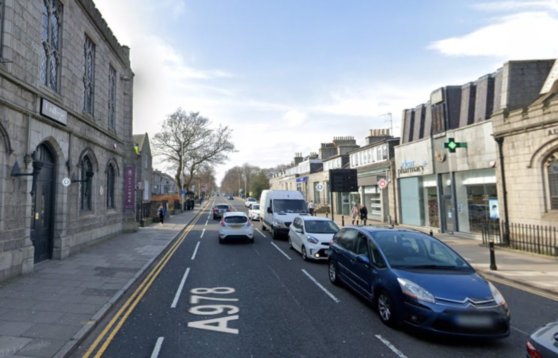 Pedestrian taken to Aberdeen Royal Infirmary after being struck by car in Alford Place