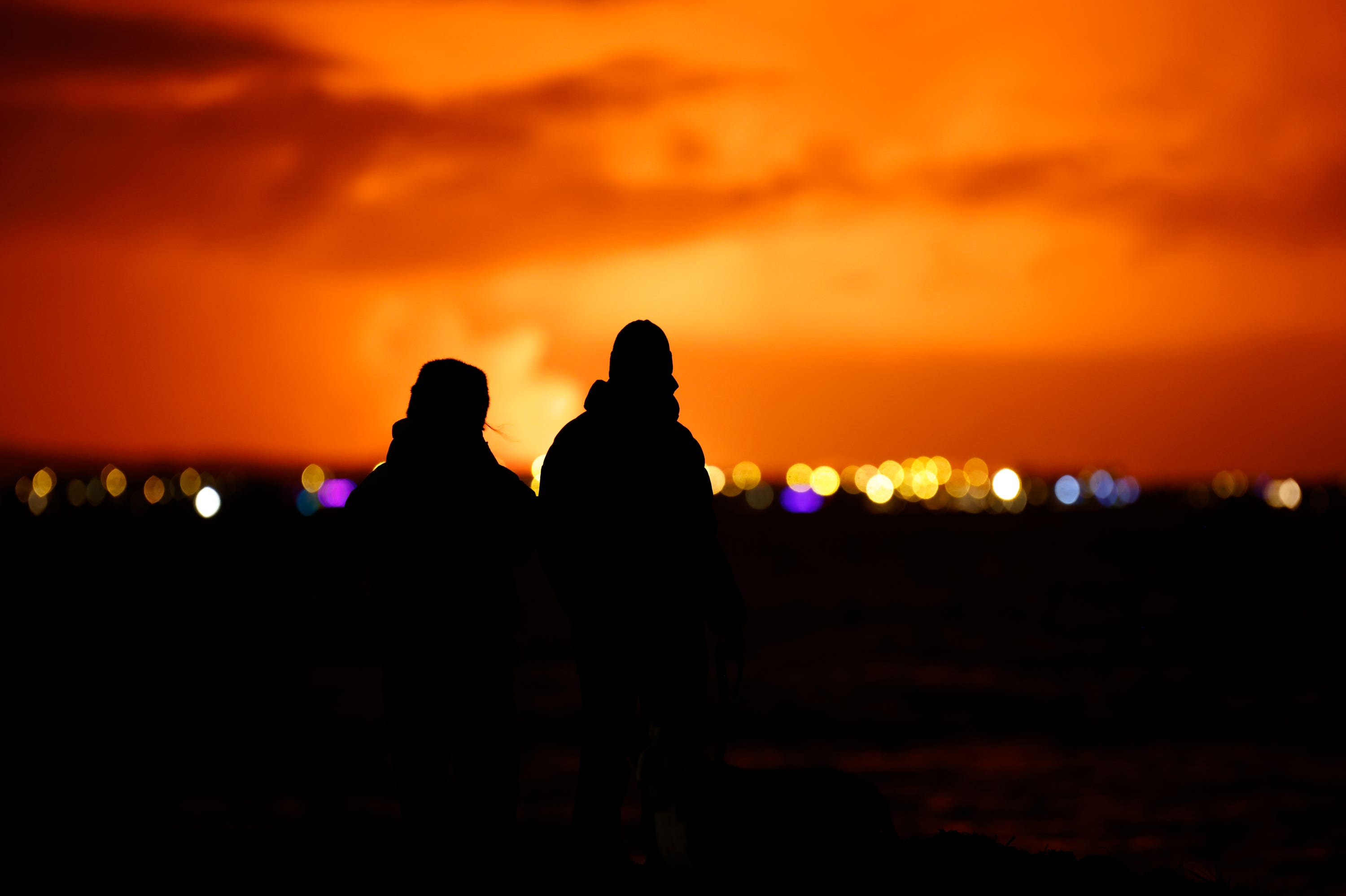 People were evacuated from the town of Grindavik in November (Brynjar Gunnarsson/ AP) 