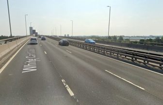 Five-car crash on M8 near Glasgow Airport leaves man in hospital