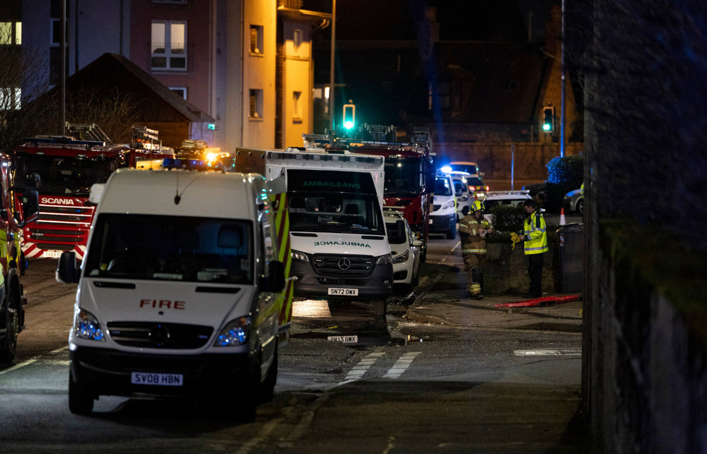 Officers were called to a report of a blaze on Back Hilton Road in Aberdeen on Monday.