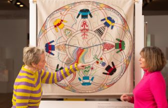 Community-created tapestry illustrating Dundee’s historic heritage goes on display at V&A Museum