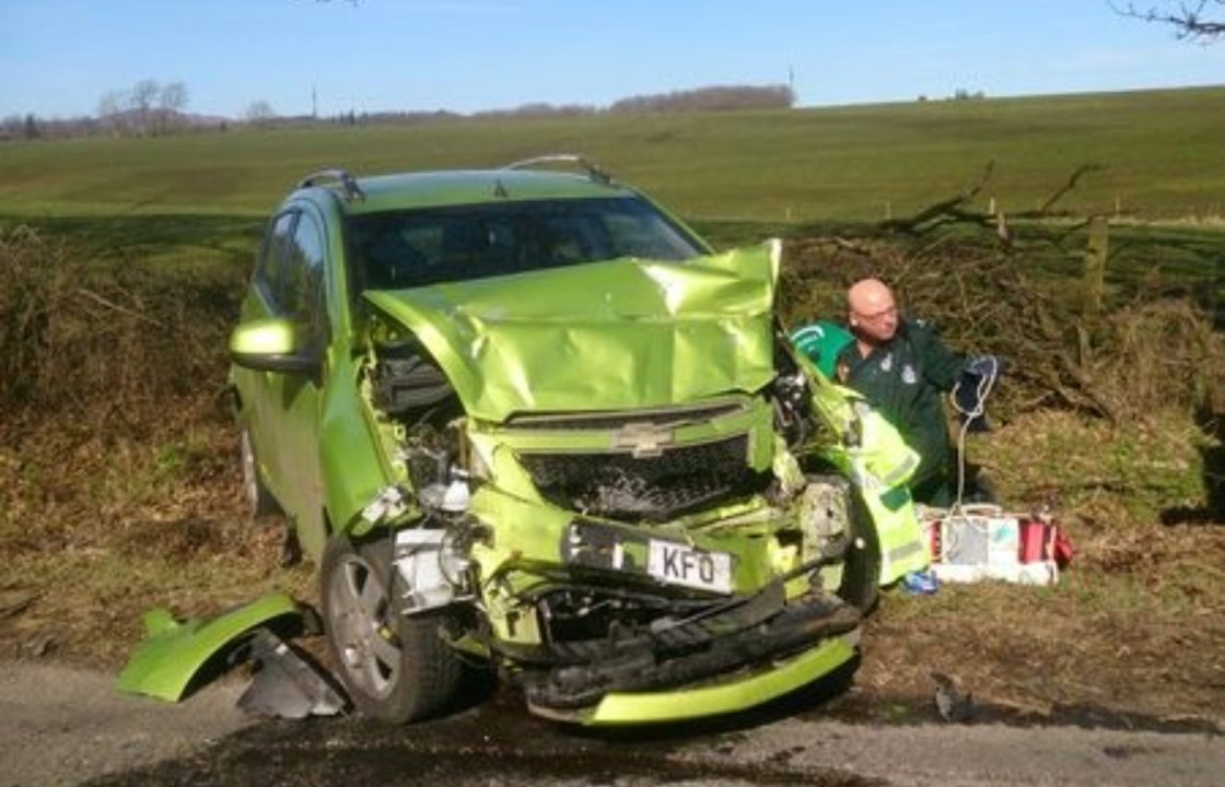 Woman saved by air ambulance heroes after breaking back in car wreck near Ben Lomond