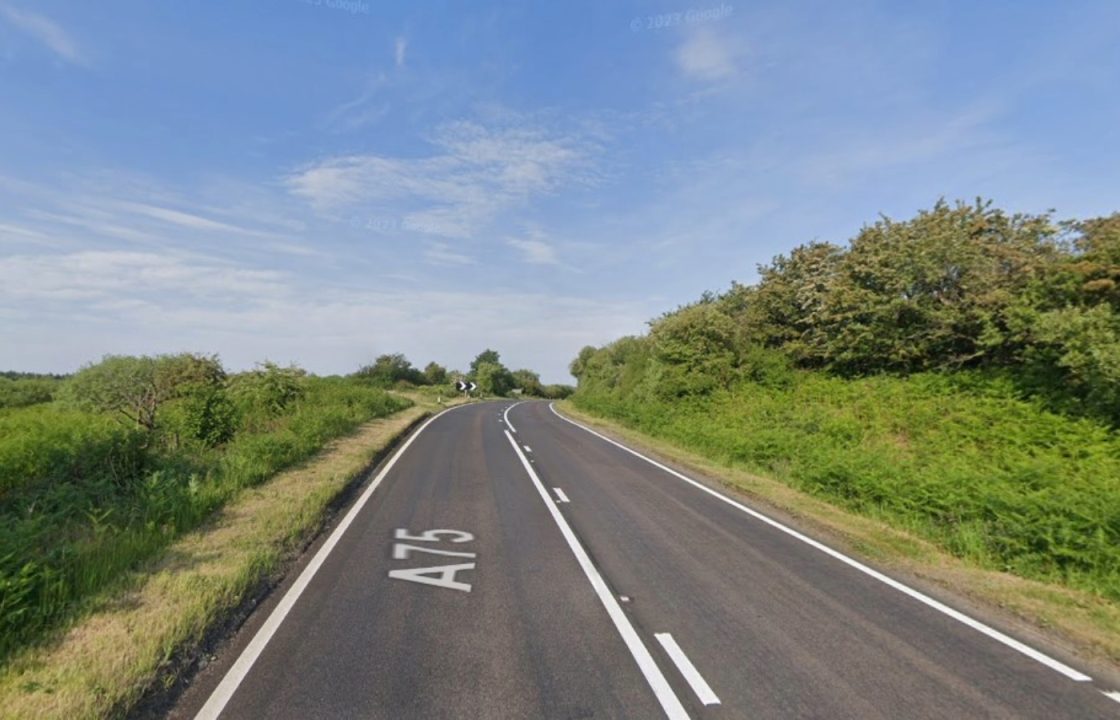 Three in hospital after two-car crash closes A75 for over nine hours