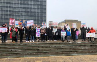 Parents protest school transport proposals outside council headquarters