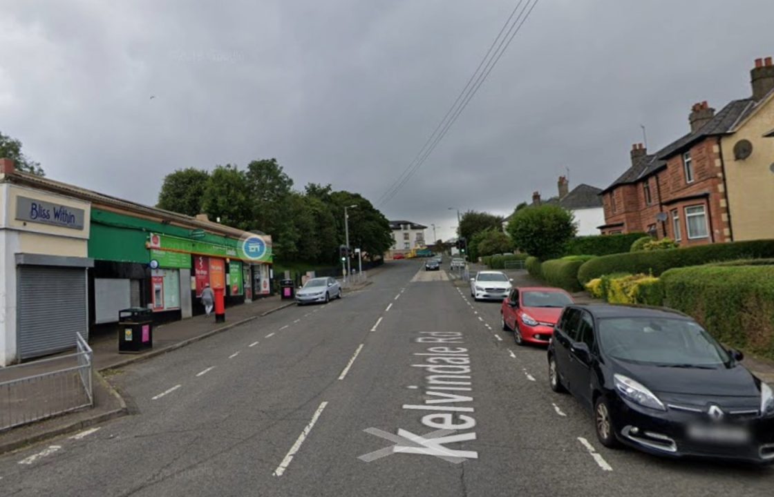 Body of man discovered in vehicle outside Londis convenience shop on Kelvindale Road in Glasgow