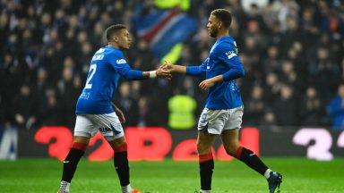 Cyriel Dessers enjoying James Tavernier link-up at Rangers