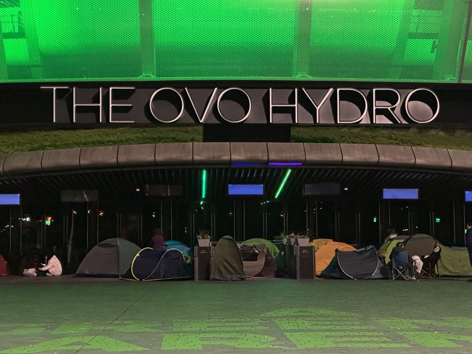 Fans of The 1975 camp outside Glasgow Hydro days before concerts