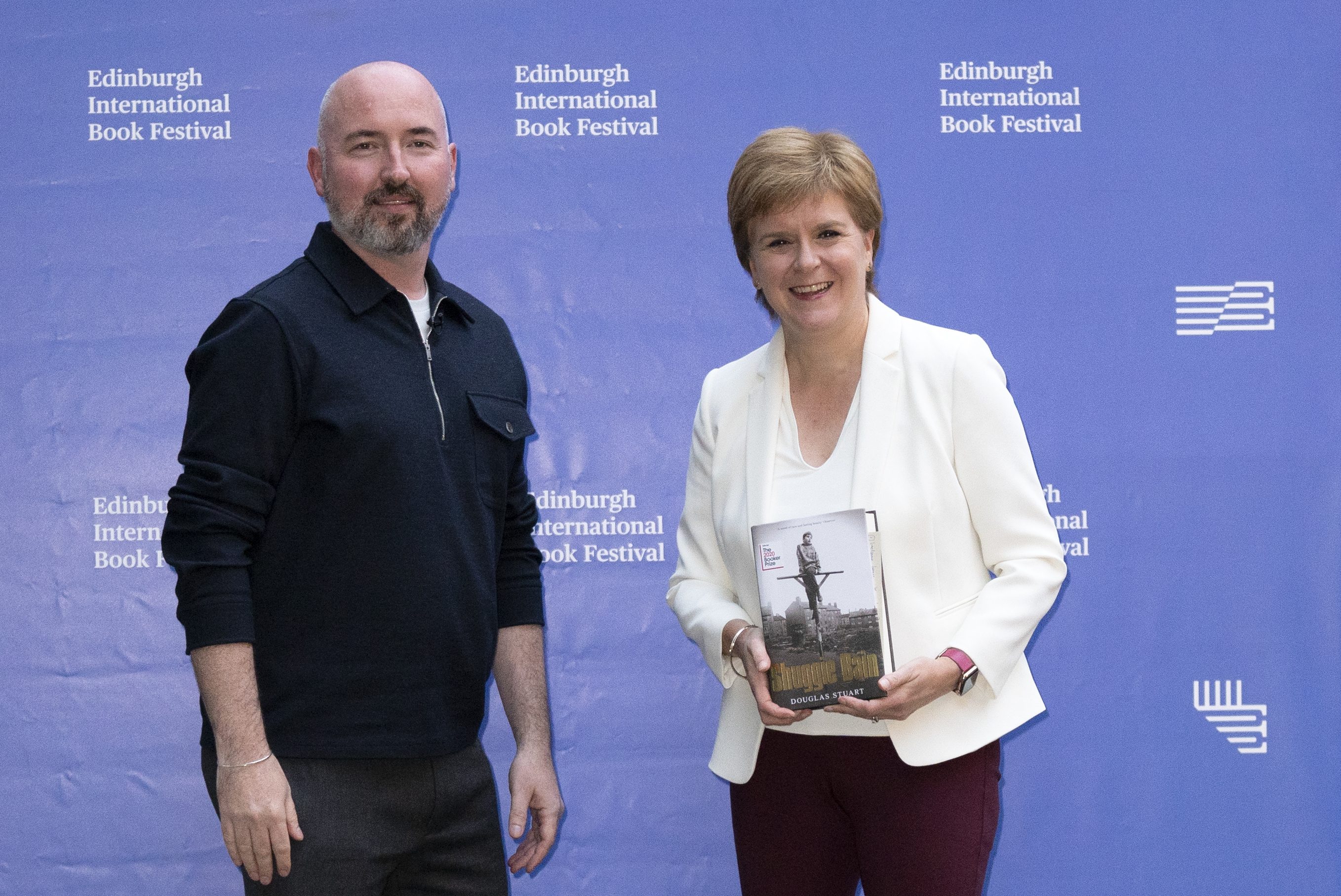 Nicola Sturgeon, seen here with Mr Stuart, said the cancellation was ‘really bad news’.