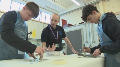 High school pupils in Tayside learn traditional construction in bid to tackle skills shortage