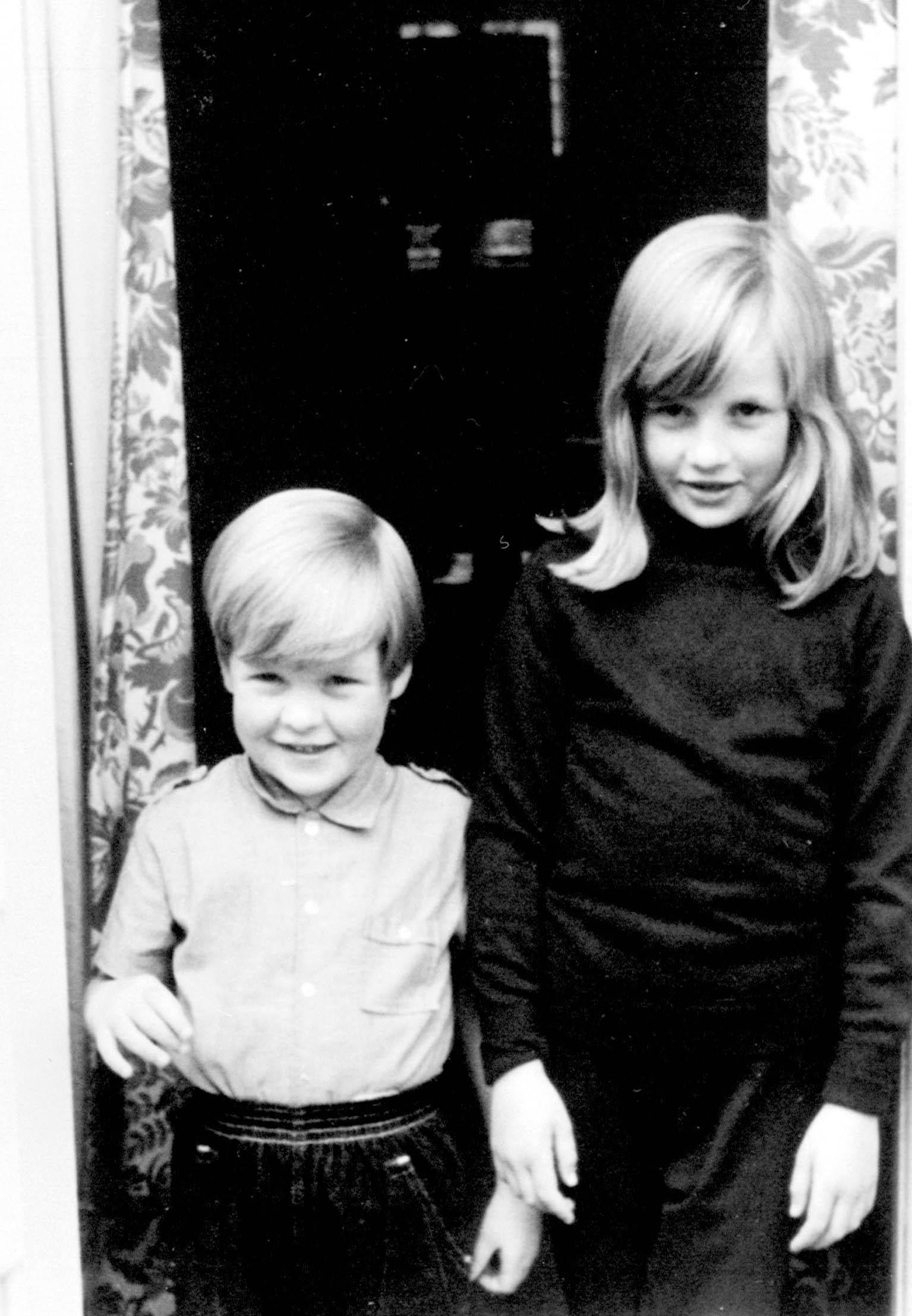 Diana, Princess of Wales with her brother Earl Spencer, pictured in 1968 (PA).