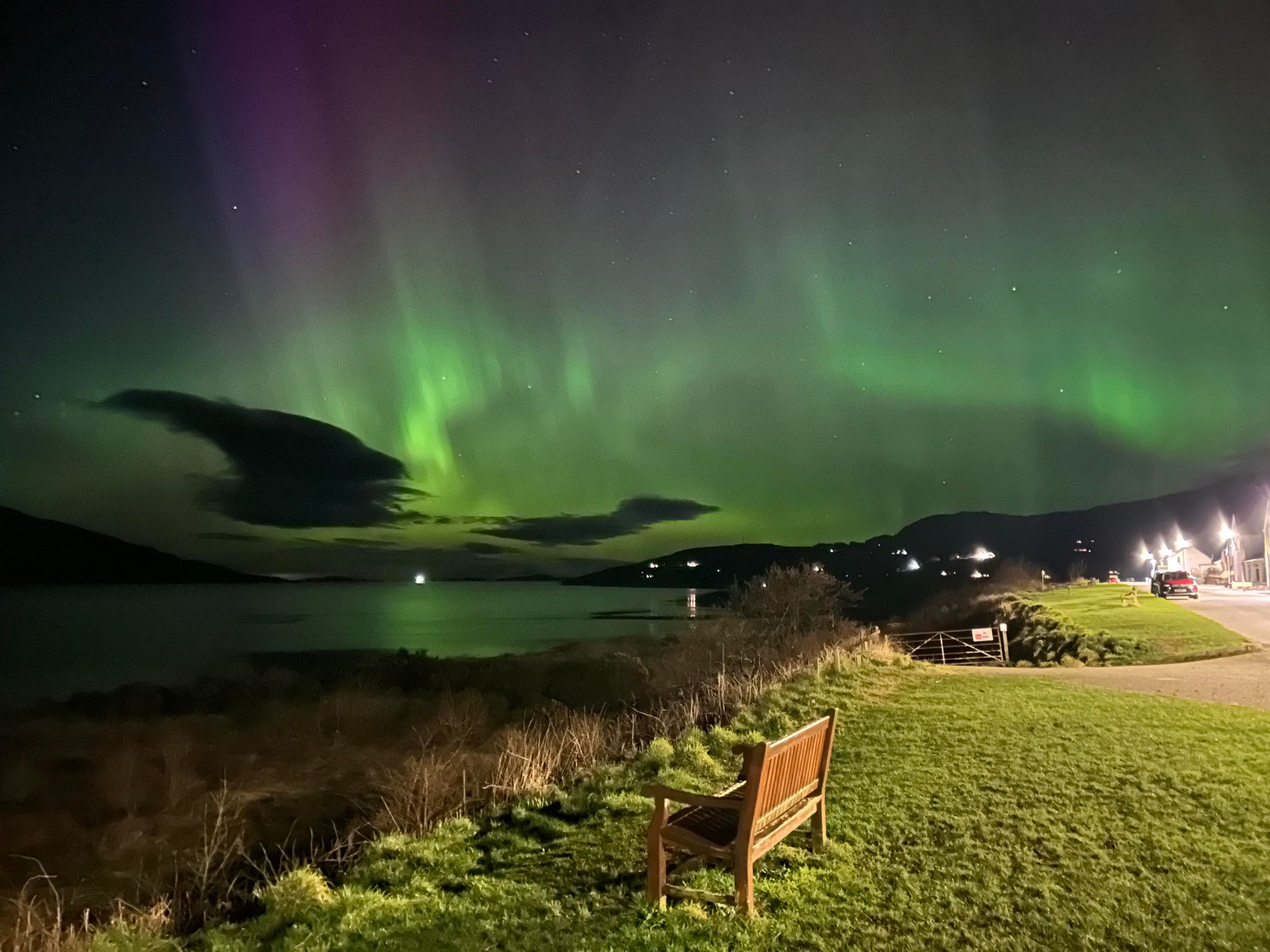 Northern Lights light up the sky in Ullapool. Photo: Katy Booth.