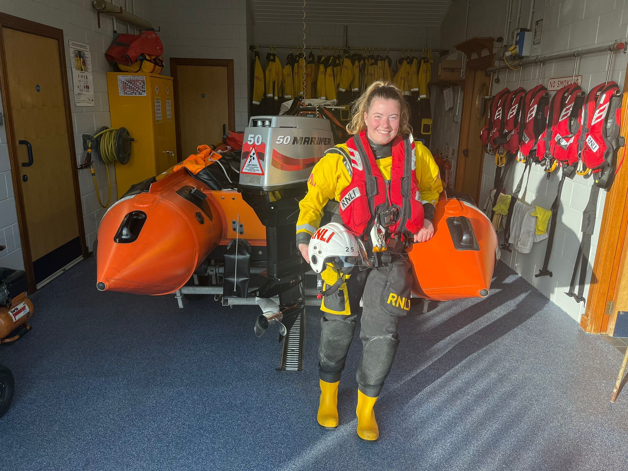 Chloe Urquhart is based at RNLI Aberdeen (Jamee Kirkpatrick/RNLI/PA) 